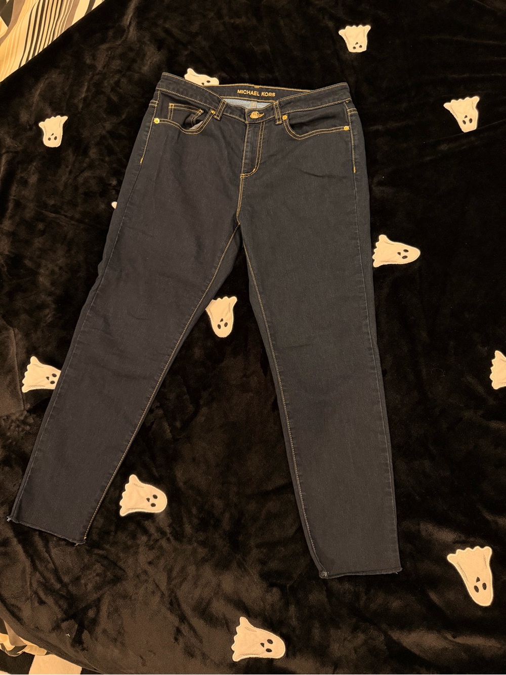 Michael Kors Dark Blue Ankle Skinny Jeans